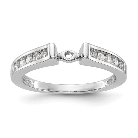 Peg Set Diamond Semi-mount Engagement Rings