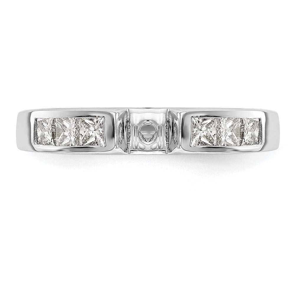 Peg Set Diamond Semi-mount Engagement Rings