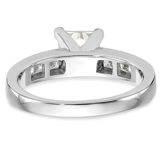 Peg Set Diamond Semi-mount Engagement Rings
