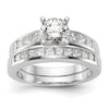 Peg Set Diamond Semi-mount Engagement Rings
