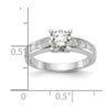 Peg Set Diamond Semi-mount Engagement Rings