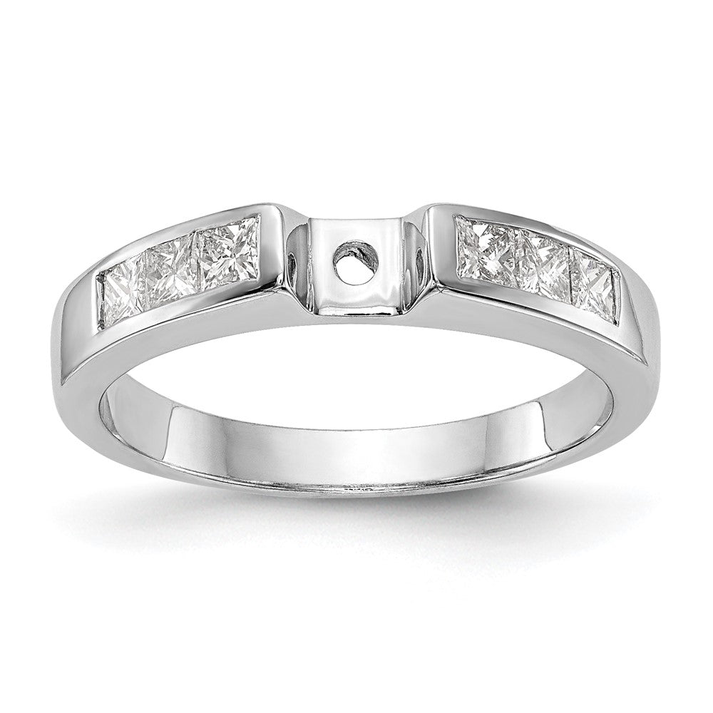 Peg Set Diamond Semi-mount Engagement Rings