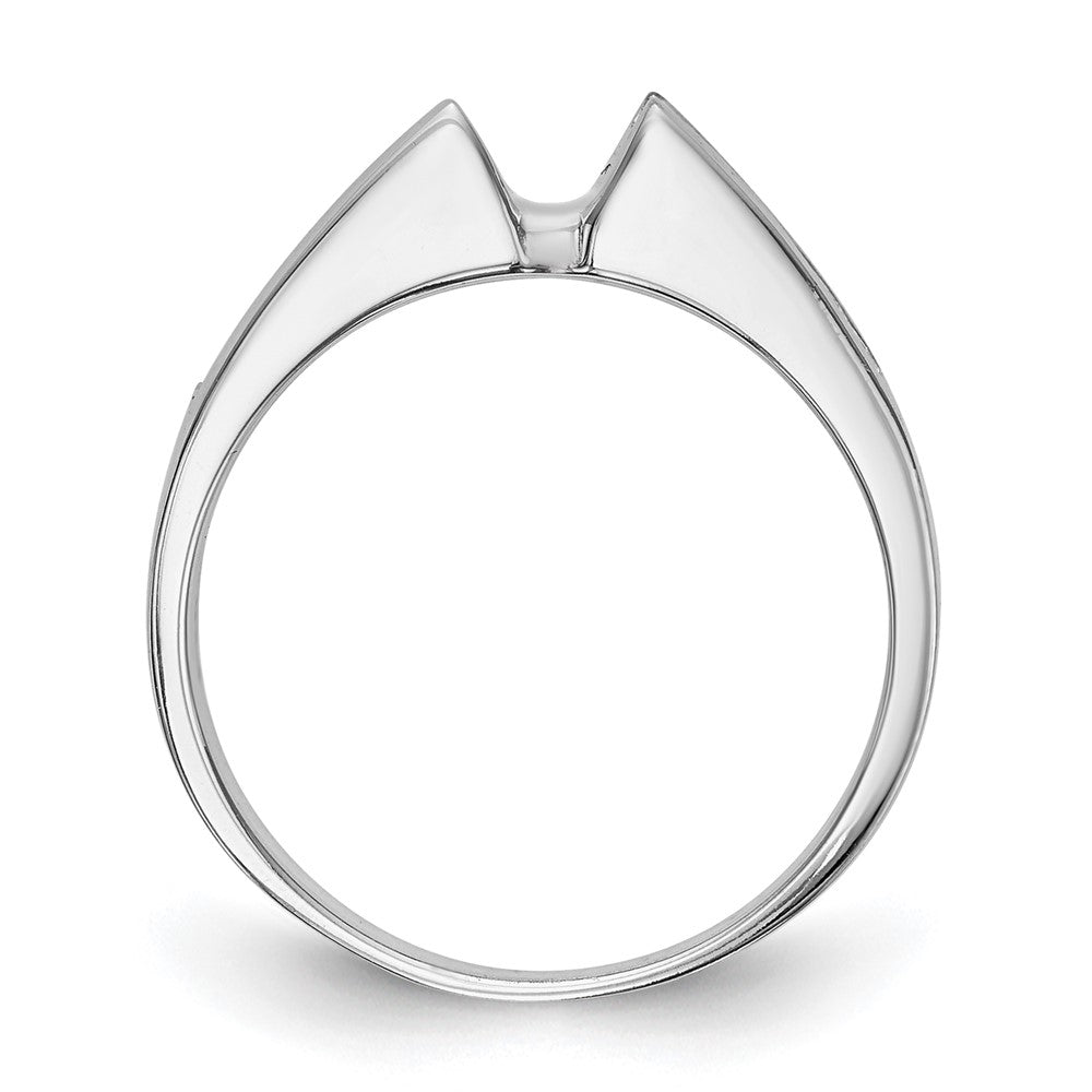 Peg Set Diamond Semi-mount Engagement Rings
