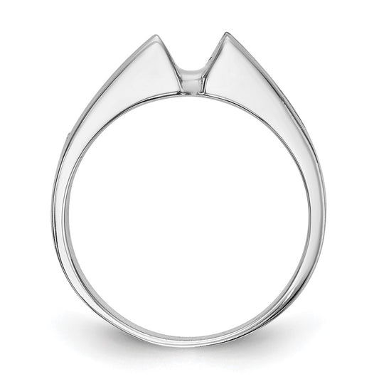 Peg Set Diamond Semi-mount Engagement Rings