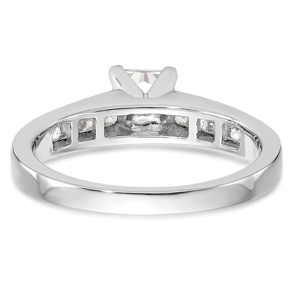 Peg Set Diamond Semi-mount Engagement Rings