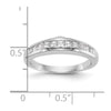 14k White Gold 3/4 carat Channel-set Princess Diamond Complete Wedding Band