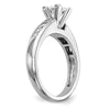 Peg Set Diamond Semi-mount Engagement Rings