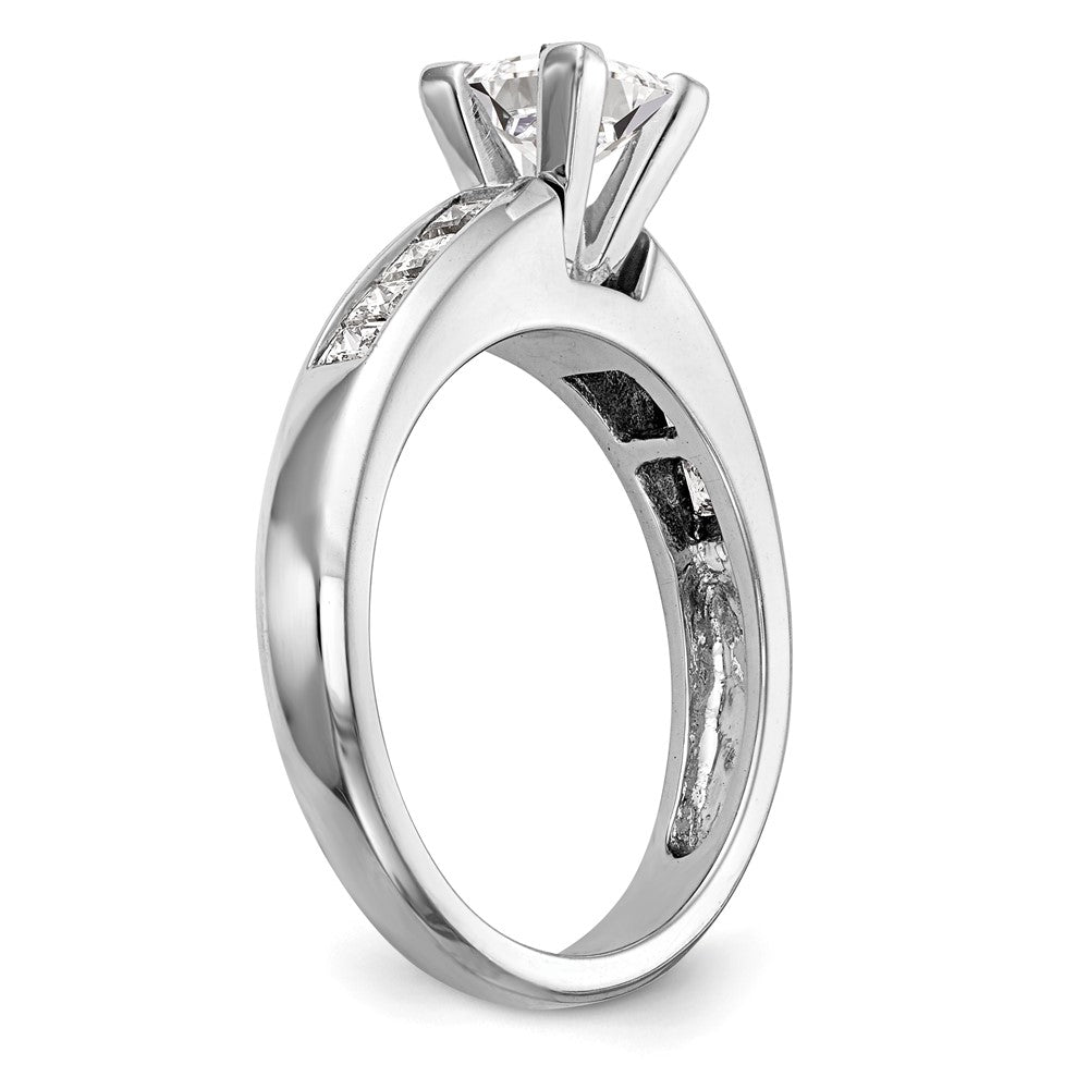 Peg Set Diamond Semi-mount Engagement Rings