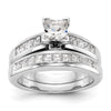 Peg Set Diamond Semi-mount Engagement Rings