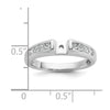 Peg Set Diamond Semi-mount Engagement Rings