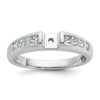 Peg Set Diamond Semi-mount Engagement Rings