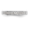 14k White Gold 1/2 carat Channel-set Princess Diamond Complete Wedding Band