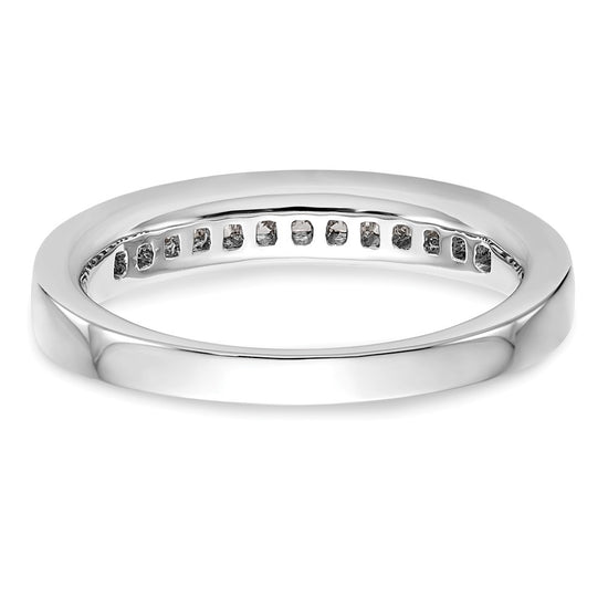 14k White Gold 1/2 carat Channel-set Princess Diamond Complete Wedding Band