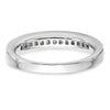 14k White Gold 1/2 carat Channel-set Princess Diamond Complete Wedding Band