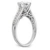 Peg Set Diamond Semi-mount Engagement Rings