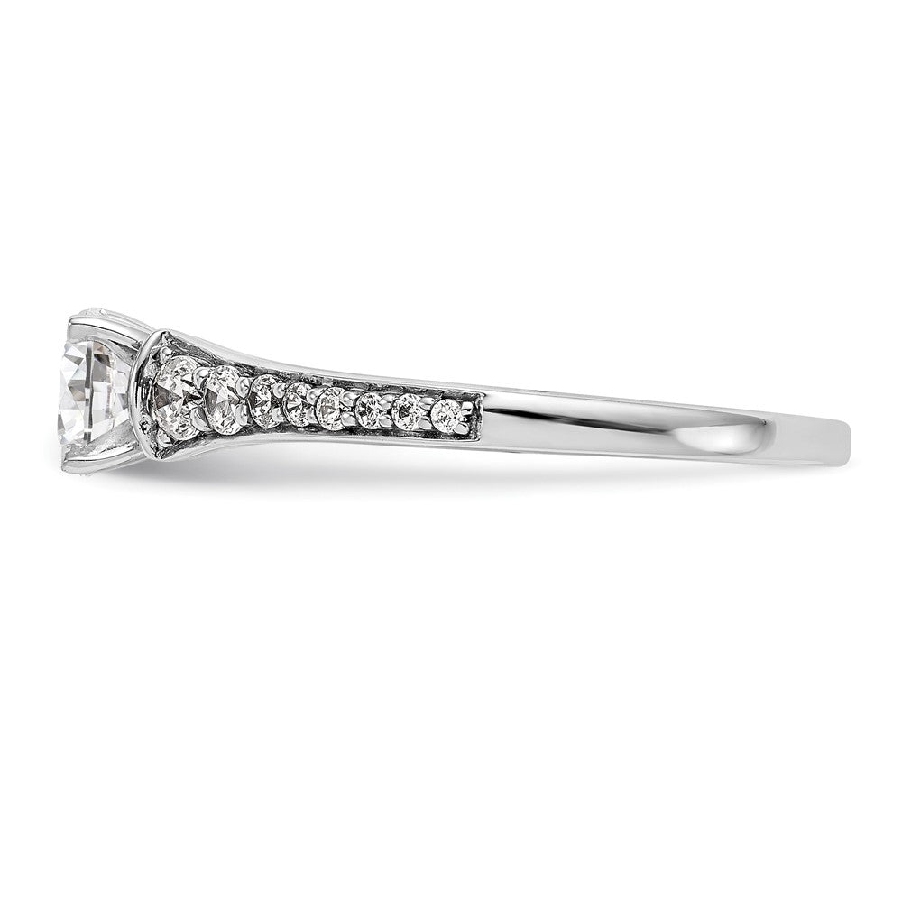 Peg Set Diamond Semi-mount Engagement Rings