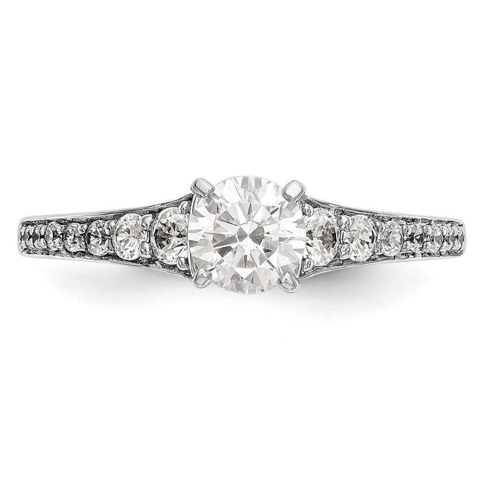 Peg Set Diamond Semi-mount Engagement Rings