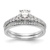 Peg Set Diamond Semi-mount Engagement Rings