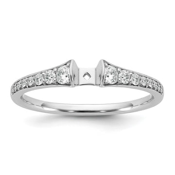Peg Set Diamond Semi-mount Engagement Rings