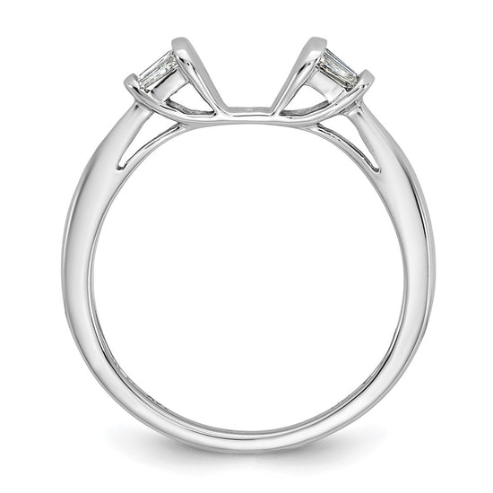 Peg Set Diamond Semi-mount Engagement Rings