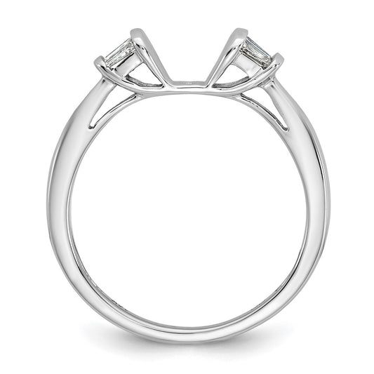 Peg Set Diamond Semi-mount Engagement Rings