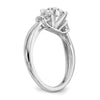 Peg Set Diamond Semi-mount Engagement Rings