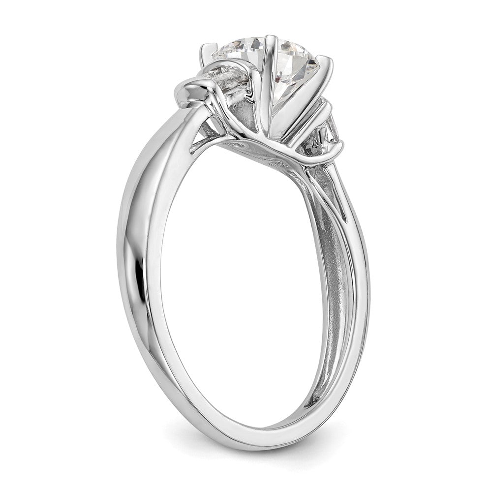 Peg Set Diamond Semi-mount Engagement Rings