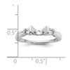 Peg Set Diamond Semi-mount Engagement Rings