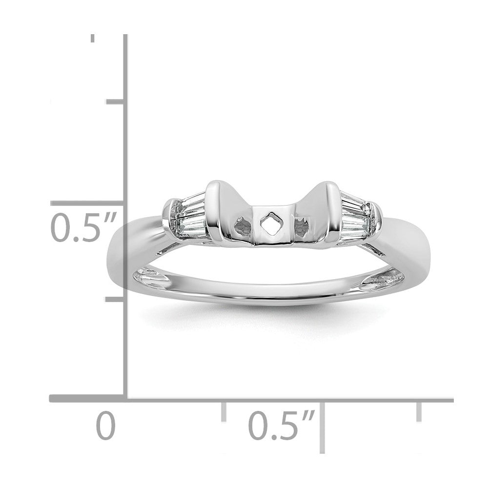 Peg Set Diamond Semi-mount Engagement Rings