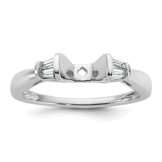 Peg Set Diamond Semi-mount Engagement Rings