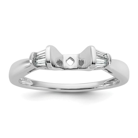 Peg Set Diamond Semi-mount Engagement Rings