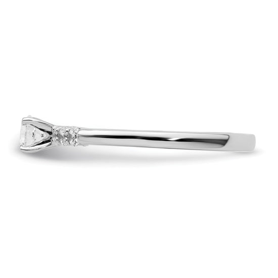 Peg Set Diamond Semi-mount Engagement Rings