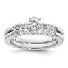 Peg Set Diamond Semi-mount Engagement Rings