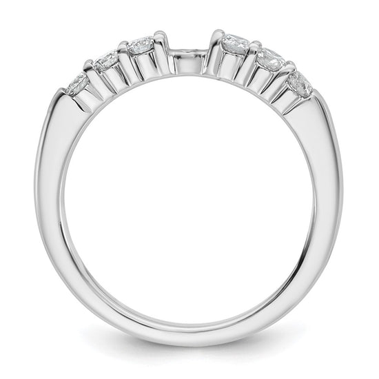Peg Set Diamond Semi-mount Engagement Rings