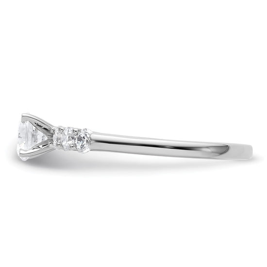 Peg Set Diamond Semi-mount Engagement Rings