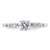 Peg Set Diamond Semi-mount Engagement Rings
