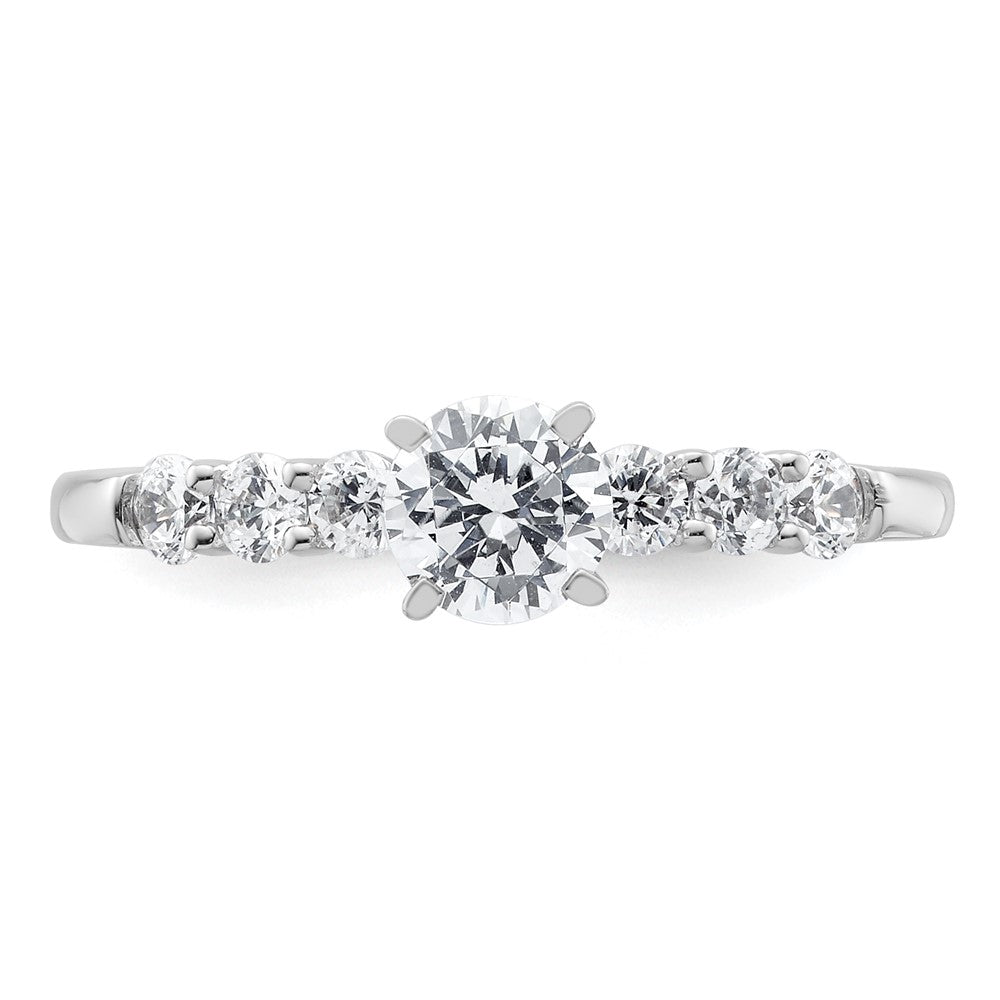 Peg Set Diamond Semi-mount Engagement Rings