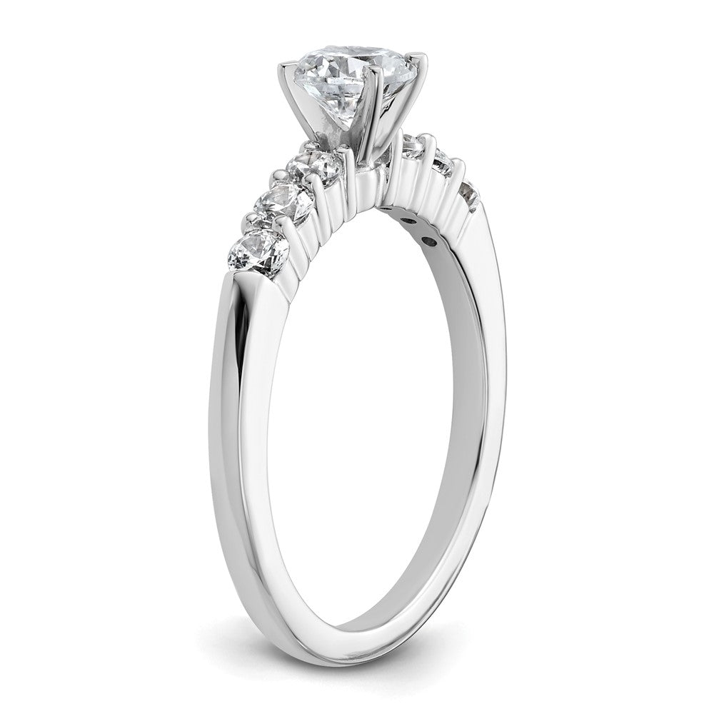 Peg Set Diamond Semi-mount Engagement Rings