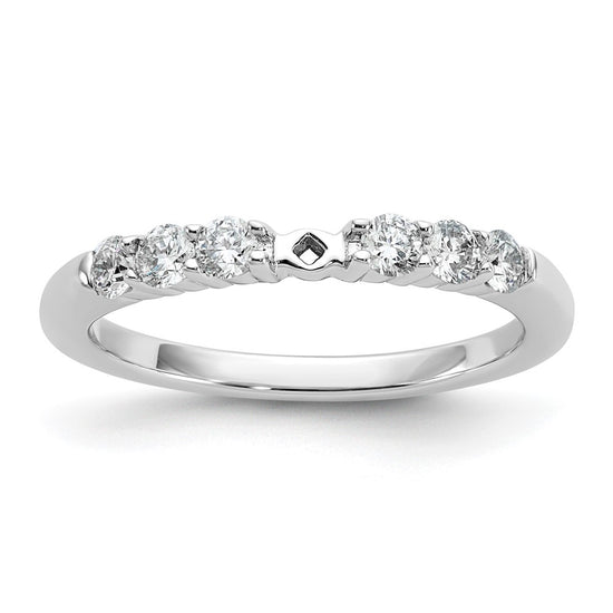 Peg Set Diamond Semi-mount Engagement Rings