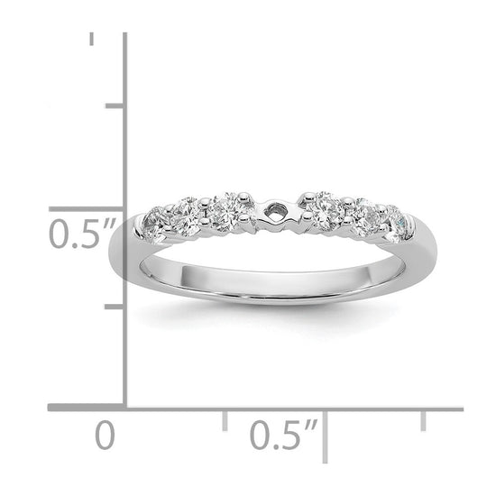 Peg Set Diamond Semi-mount Engagement Rings