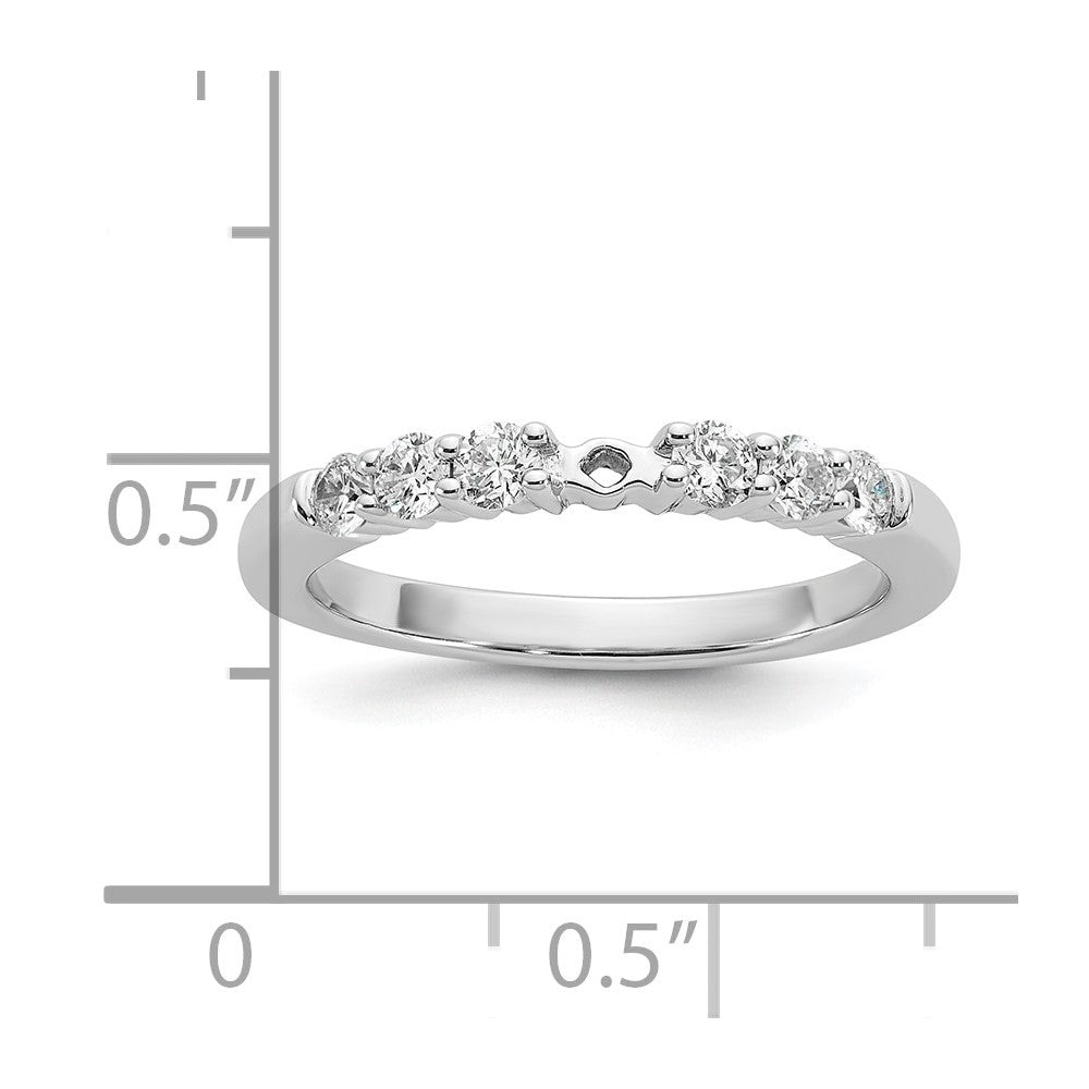 Peg Set Diamond Semi-mount Engagement Rings