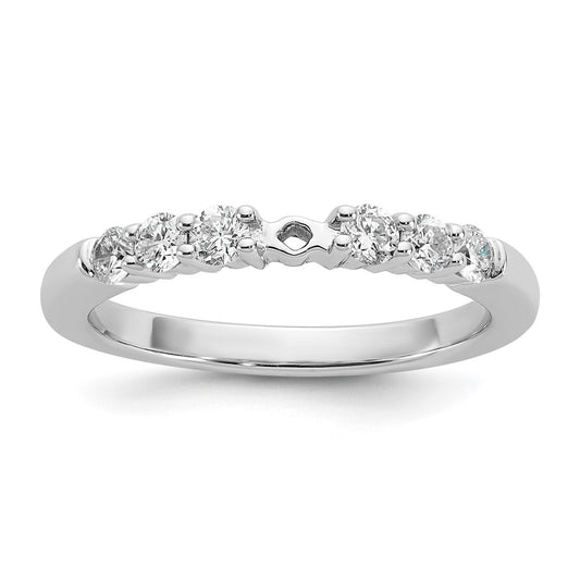 Peg Set Diamond Semi-mount Engagement Rings