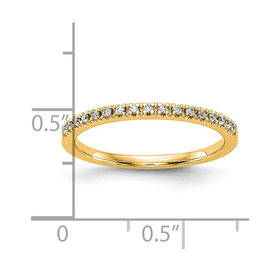 10K Diamond Wedding Band