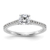 Peg Set Diamond Semi-mount Engagement Rings