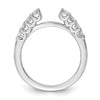 Peg Set Diamond Semi-mount Engagement Rings