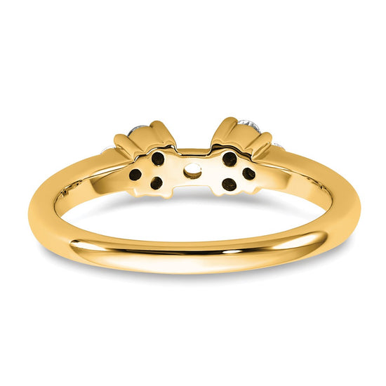 Peg Set Diamond Semi-mount Engagement Rings