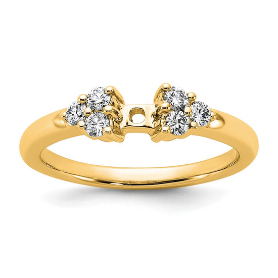 Peg Set Diamond Semi-mount Engagement Rings