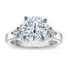 14kw Certified 3.35ct Round Lab Grown VS/SI FGH Dia Complete Engagement Rin