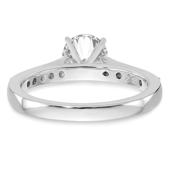 Peg Set Diamond Semi-mount Engagement Rings