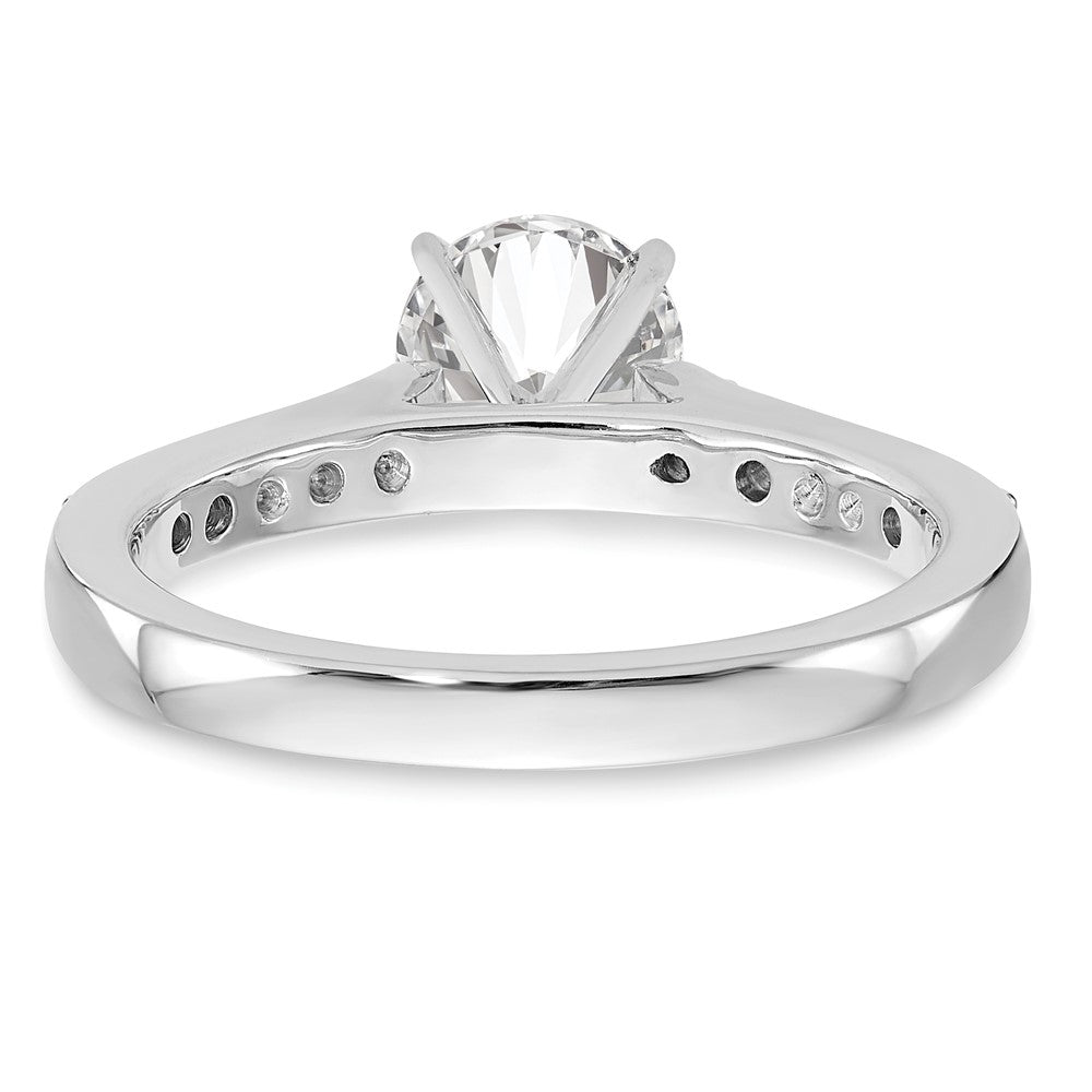 Peg Set Diamond Semi-mount Engagement Rings